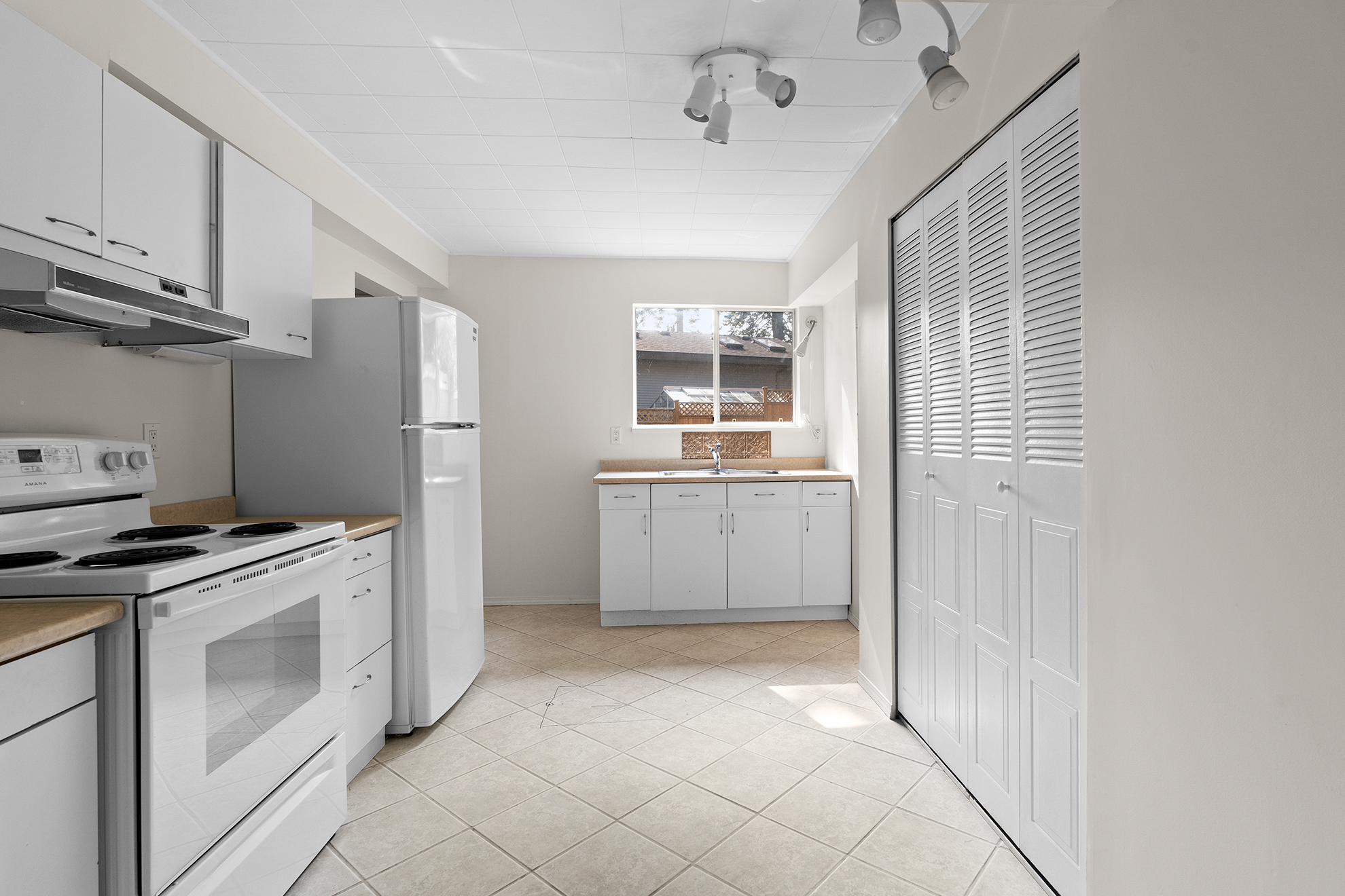 Galley Kitchen Transformation - Before renovation