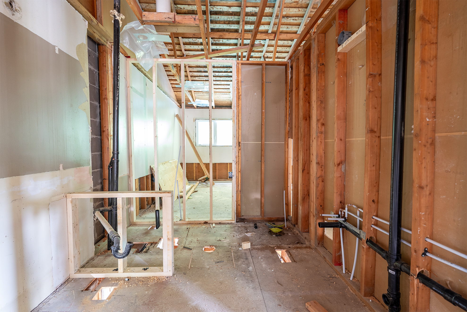 Master Bathroom Construction - Before renovation